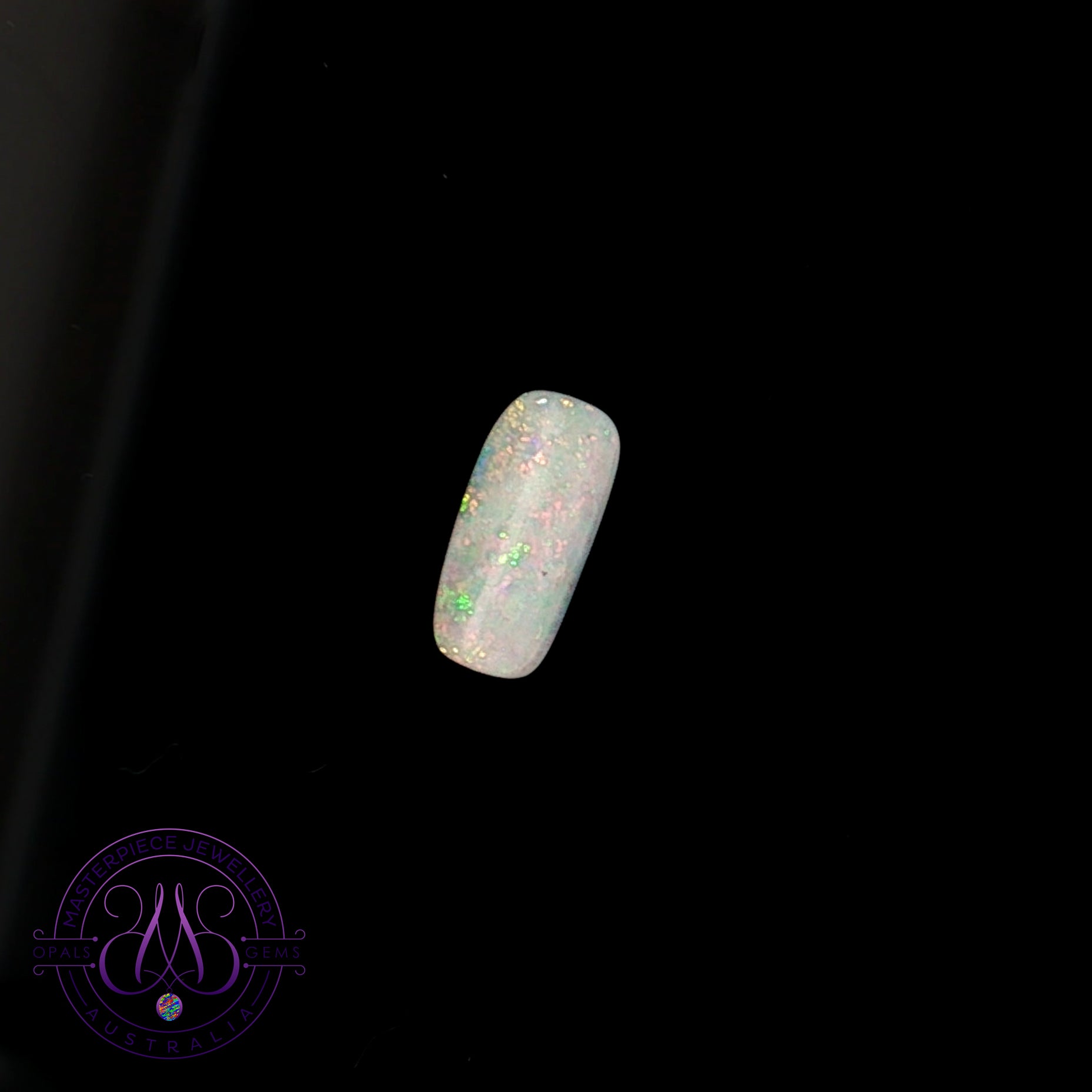 Loose Rectangular shape White Opal 1.37ct