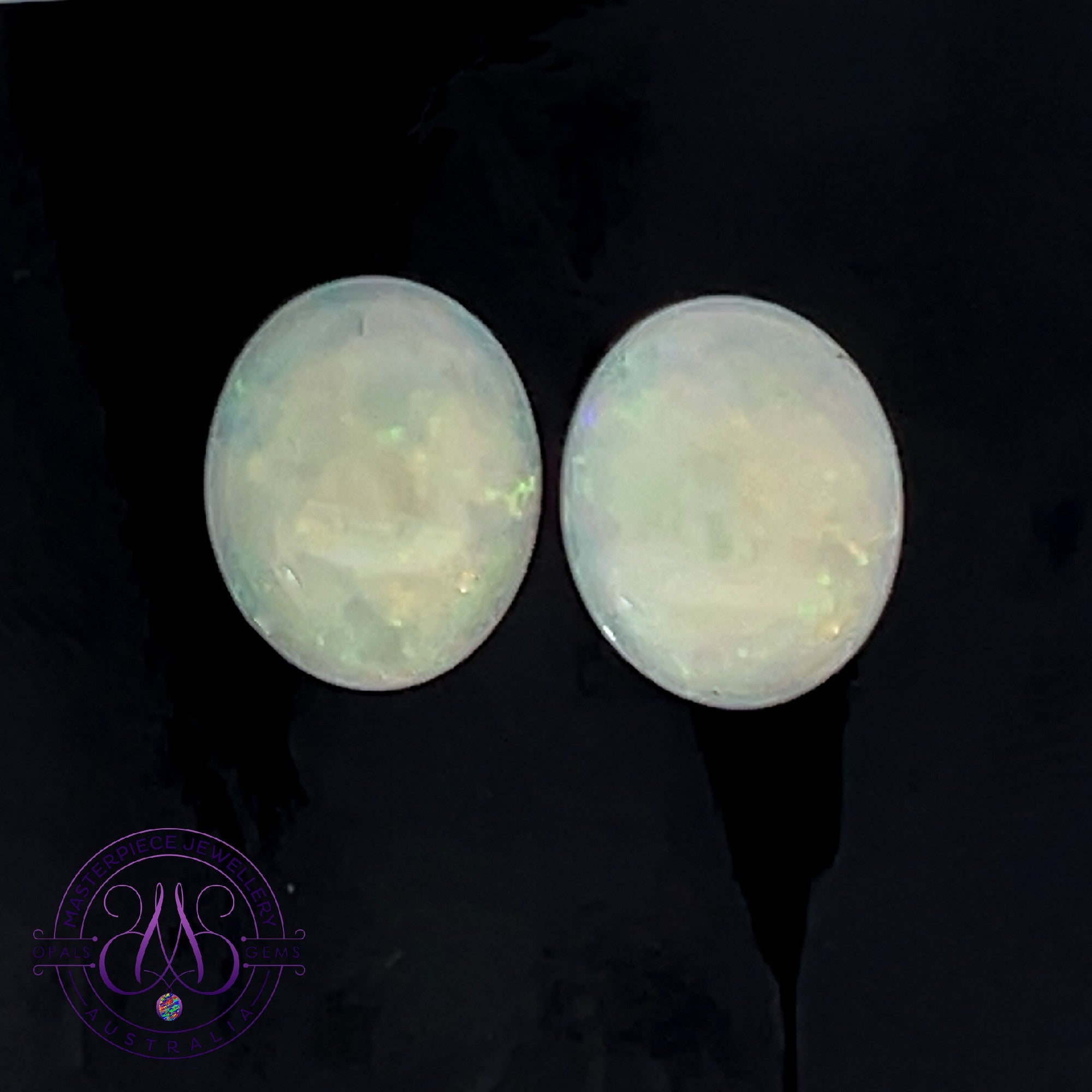 Pair of White Opals 4.9ct 