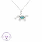 Sterling Silver Platapus 6x4mm Opal triplet pendant