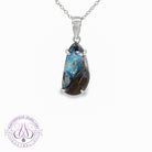 Sterling Silver freeform Boulder Opal 6.2ct pendant