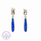 Sterling Silver Blue long dangling 2.63ct Earrings