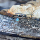 dainty opal ring silver 