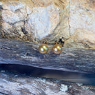 18kt Yellow Gold Golden South Sea Pearl 10mm studs - Masterpiece Jewellery Opal & Gems Sydney Australia | Online Shop