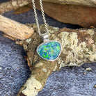 Sterling Silver Opal triplet pendant 18.2x15.5mm - Masterpiece Jewellery Opal & Gems Sydney Australia | Online Shop