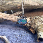 Sterling Silver Opal triplet 15.6x17.1mm pendant - Masterpiece Jewellery Opal & Gems Sydney Australia | Online Shop