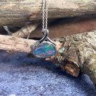 Sterling Silver Opal triplet 15.6x17.1mm pendant - Masterpiece Jewellery Opal & Gems Sydney Australia | Online Shop