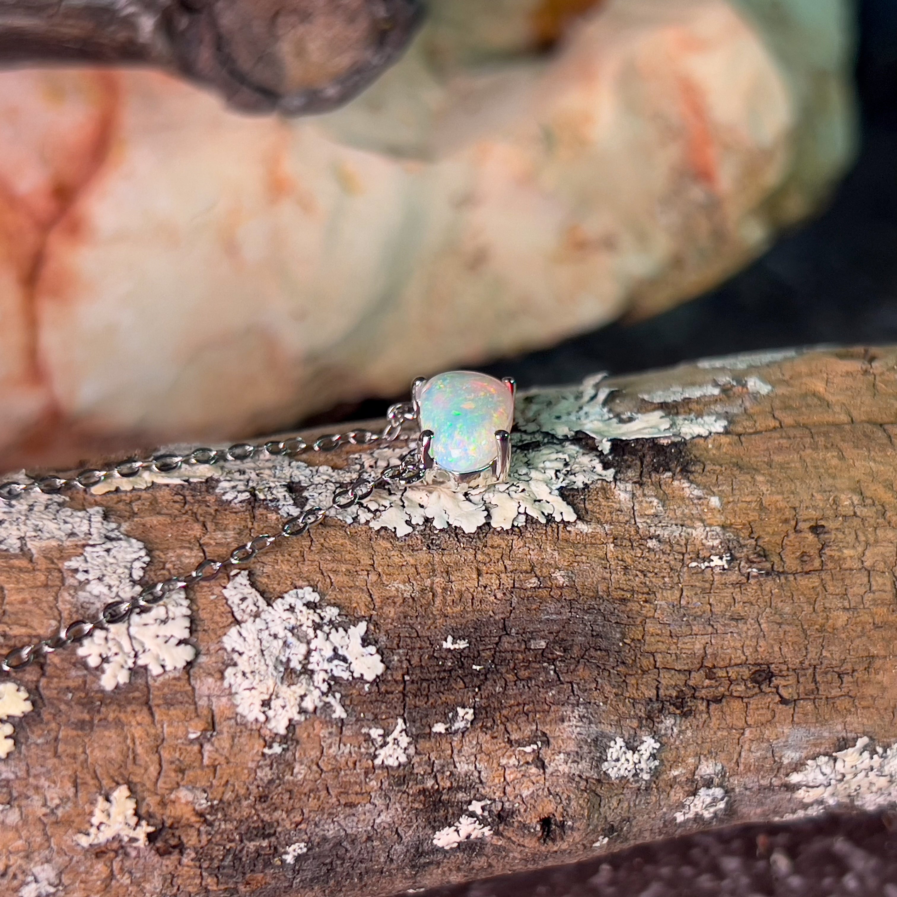 Raw cut opal ring deals