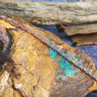 Sterling Silver Rose Gold plated Opal tennis bracelet 5x3mm - Masterpiece Jewellery Opal & Gems Sydney Australia | Online Shop