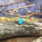 14kt Yellow Gold Black Opal 1.67ct doublet and diamond ring - Masterpiece Jewellery Opal & Gems Sydney Australia | Online Shop