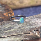 Sterling Silver Black Opal ring 7.1x4.9mm - Masterpiece Jewellery Opal & Gems Sydney Australia | Online Shop