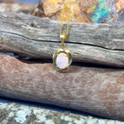 18kt Yellow Gold Light Opal red colour pendant - Masterpiece Jewellery Opal & Gems Sydney Australia | Online Shop