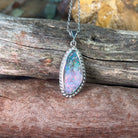 18kt White Gold Boulder Opal 4.3ct pendant - Masterpiece Jewellery Opal & Gems Sydney Australia | Online Shop