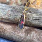 18kt Yellow Gold Boulder Opal 9.1ct pendant - Masterpiece Jewellery Opal & Gems Sydney Australia | Online Shop