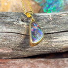 18kt Yellow Gold Boulder Opal 1.35ct pendant - Masterpiece Jewellery Opal & Gems Sydney Australia | Online Shop