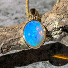 9kt Yellow Gold bezel 1.51ct Crystal Opal pendant - Masterpiece Jewellery Opal & Gems Sydney Australia | Online Shop