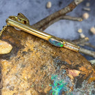 18kt Black Opal and Diamond tie bar - Masterpiece Jewellery Opal & Gems Sydney Australia | Online Shop