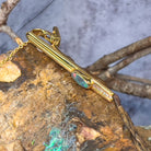 18kt Black Opal and Diamond tie bar - Masterpiece Jewellery Opal & Gems Sydney Australia | Online Shop