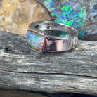 Sterling SIlver Rectangular Boulder Opal ring - Masterpiece Jewellery Opal & Gems Sydney Australia | Online Shop