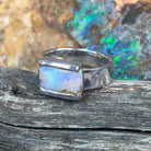 Sterling Silver Boulder Opal ring 11.5x8mm - Masterpiece Jewellery Opal & Gems Sydney Australia | Online Shop