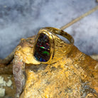 9kt Yellow Gold 9.79ct Boulder Opal ring - Masterpiece Jewellery Opal & Gems Sydney Australia | Online Shop