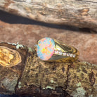 18kt Yellow Gold Black Opal 3.06ct signet style rub ring with diamonds - Masterpiece Jewellery Opal & Gems Sydney Australia | Online Shop