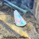 Loose triangular shape 1.35ct Red Fiery Yellow Green Light Opal - Masterpiece Jewellery Opal & Gems Sydney Australia | Online Shop