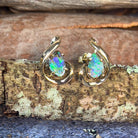 9kt Yellow Gold Boulder Opal 2.07ct earrings - Masterpiece Jewellery Opal & Gems Sydney Australia | Online Shop