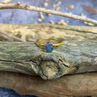 Gold Plated silver solitaire 8x6mm Opal triplet ring - Masterpiece Jewellery Opal & Gems Sydney Australia | Online Shop