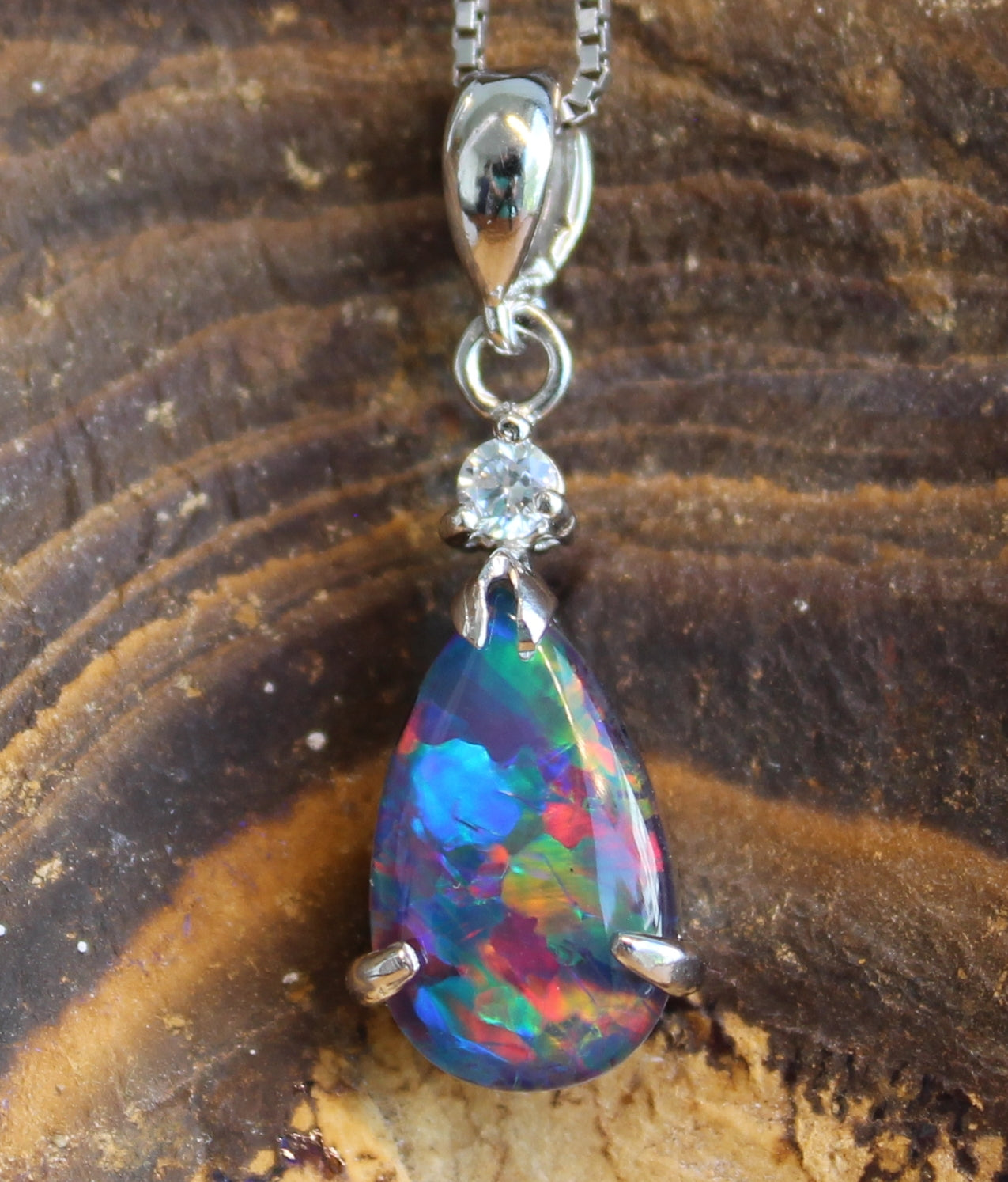 Sterling Silver Opal triplet pendant - Masterpiece Jewellery Opal & Gems Sydney Australia | Online Shop