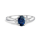 9kt White Gold Blue Sapphire 0.72ct and Diamond ring - Masterpiece Jewellery Opal & Gems Sydney Australia | Online Shop