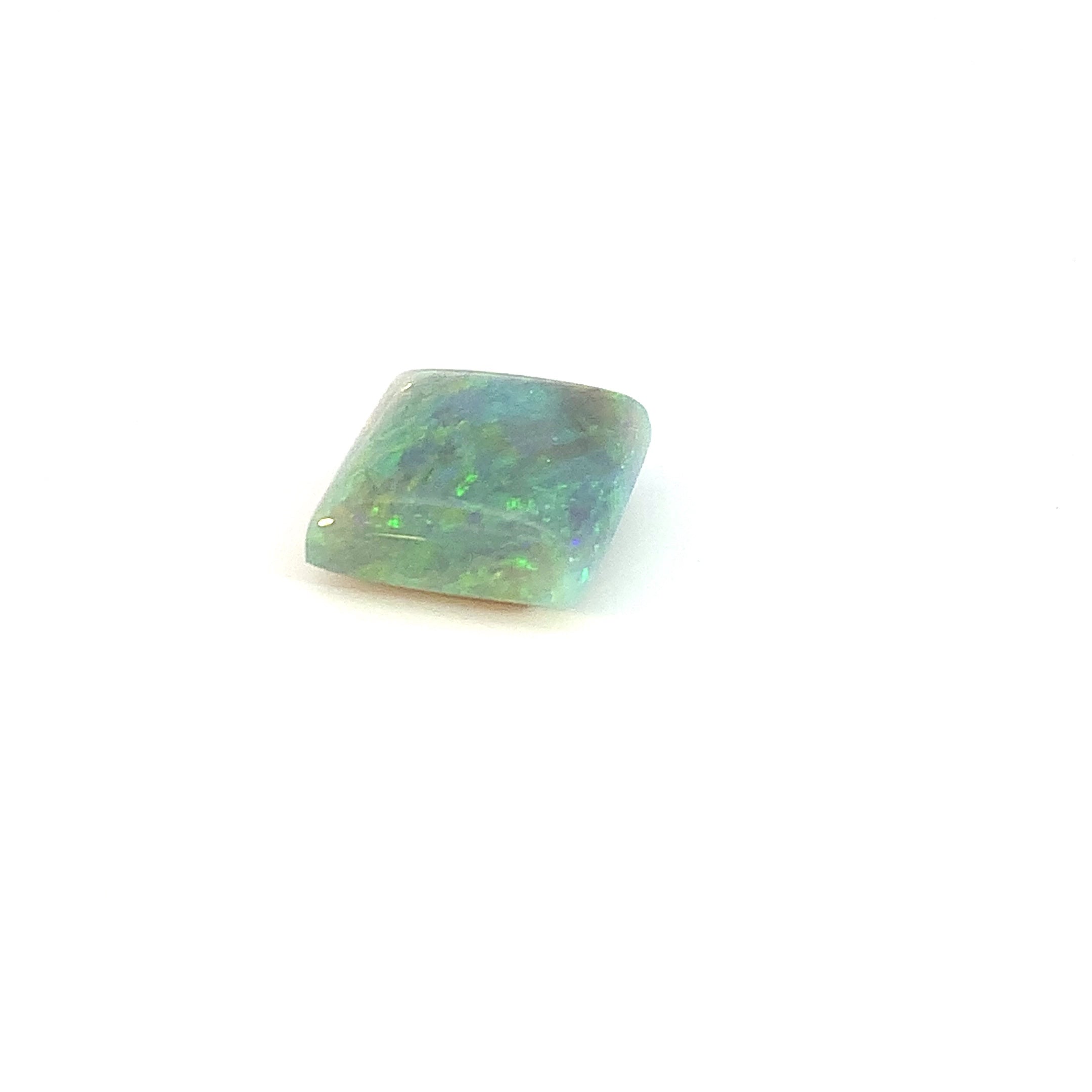 Square shape Black Opal Red Yellow Green 7ct - Masterpiece Jewellery Opal & Gems Sydney Australia | Online Shop