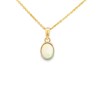 9kt Yellow Gold bezel 1.51ct Crystal Opal pendant - Masterpiece Jewellery Opal & Gems Sydney Australia | Online Shop