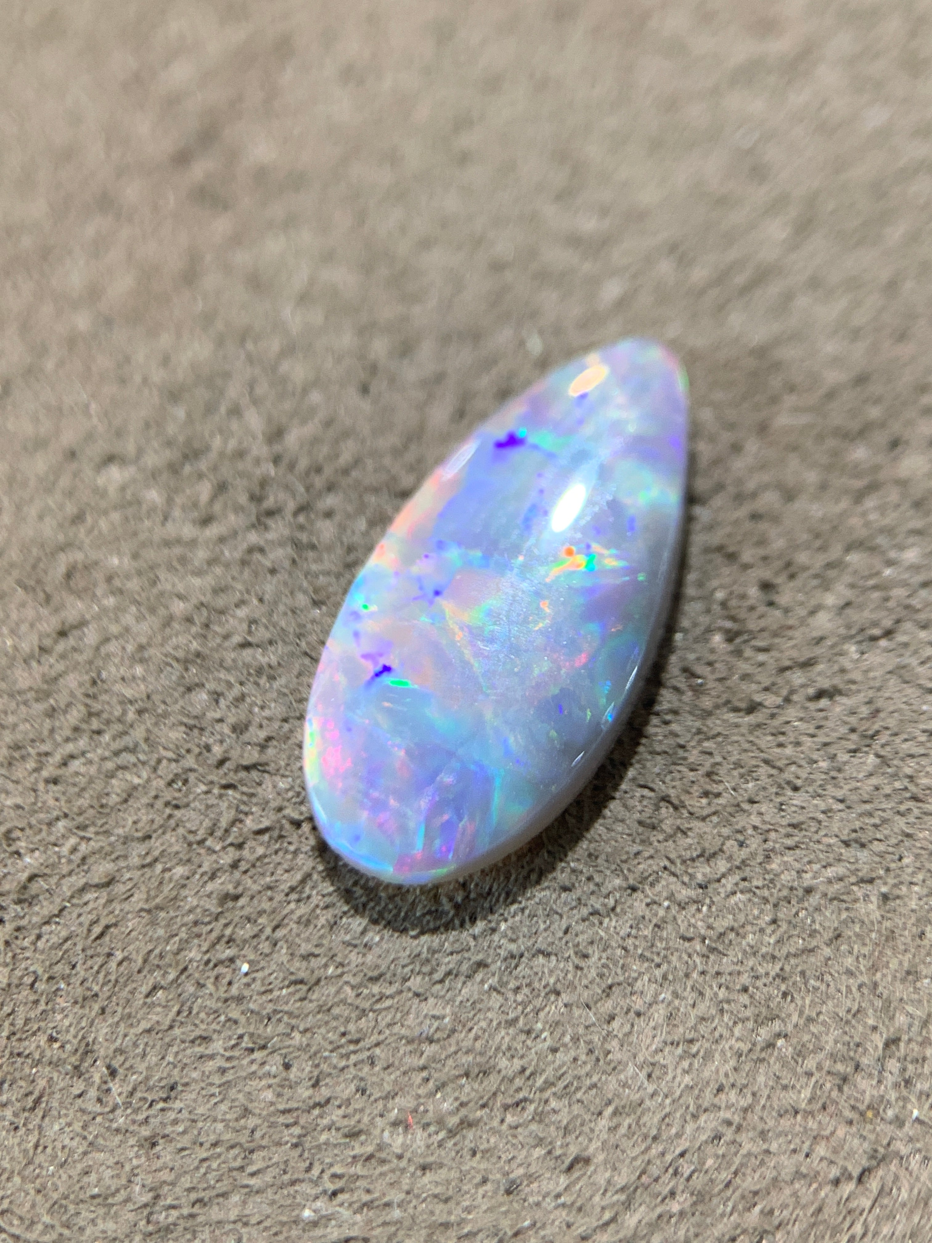 Pearshape Black Opal 1.47ct - Masterpiece Jewellery Opal & Gems Sydney Australia | Online Shop