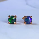 Rose Gold plated Silver 5mm claw studs - Masterpiece Jewellery Opal & Gems Sydney Australia | Online Shop