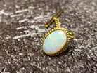 18kt Yellow Gold White Opal Tie pin 2.2ct - Masterpiece Jewellery Opal & Gems Sydney Australia | Online Shop