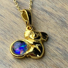 Gold plated Koala 6x4mm pendant - Masterpiece Jewellery Opal & Gems Sydney Australia | Online Shop