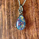 Sterling Silver 13x8mm Opal triplet pendant - Masterpiece Jewellery Opal & Gems Sydney Australia | Online Shop