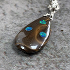 Silver Matrix and doublet Opal pendant - Masterpiece Jewellery Opal & Gems Sydney Australia | Online Shop