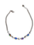 Sterling Silver Opal triplet and crystal bracelet - Masterpiece Jewellery Opal & Gems Sydney Australia | Online Shop