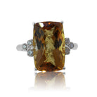 18kt Gold Citrine and Diamond ring - Masterpiece Jewellery Opal & Gems Sydney Australia | Online Shop