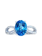 Sterling Silver Blue Topaz ring - Masterpiece Jewellery Opal & Gems Sydney Australia | Online Shop