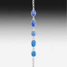 Sterling Silver Black Opal bracelet - Masterpiece Jewellery Opal & Gems Sydney Australia | Online Shop