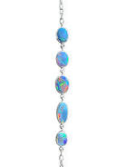 Sterling Silver Black Opal bracelet - Masterpiece Jewellery Opal & Gems Sydney Australia | Online Shop