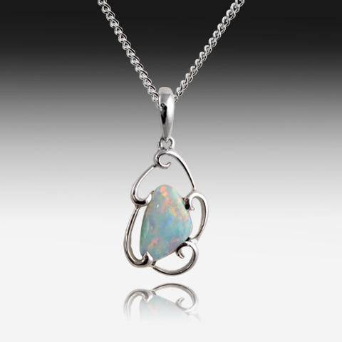 Sterling silver outlet opal necklace