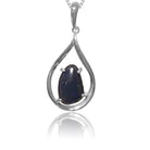 Sterling Silver Black Opal pendant - Masterpiece Jewellery Opal & Gems Sydney Australia | Online Shop