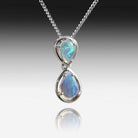 Sterling Silver Opal pendant - Masterpiece Jewellery Opal & Gems Sydney Australia | Online Shop