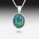 Sterling Silver Opal triplet pendant - Masterpiece Jewellery Opal & Gems Sydney Australia | Online Shop