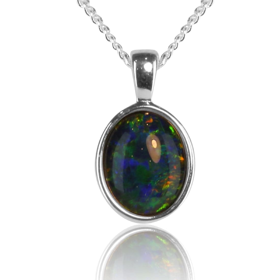 Sterling Silver Opal triplet pendant - Masterpiece Jewellery Opal & Gems Sydney Australia | Online Shop