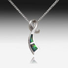 STERLING SILVER PENDANT OPAL INLAY - Masterpiece Jewellery Opal & Gems Sydney Australia | Online Shop