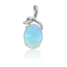 Sterling Silver White Opal pendant - Masterpiece Jewellery Opal & Gems Sydney Australia | Online Shop